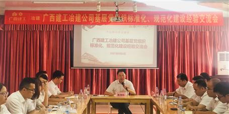 公司黨委召開基層黨組織標(biāo)準(zhǔn)化、規(guī)范化建設(shè)經(jīng)驗(yàn)交流會